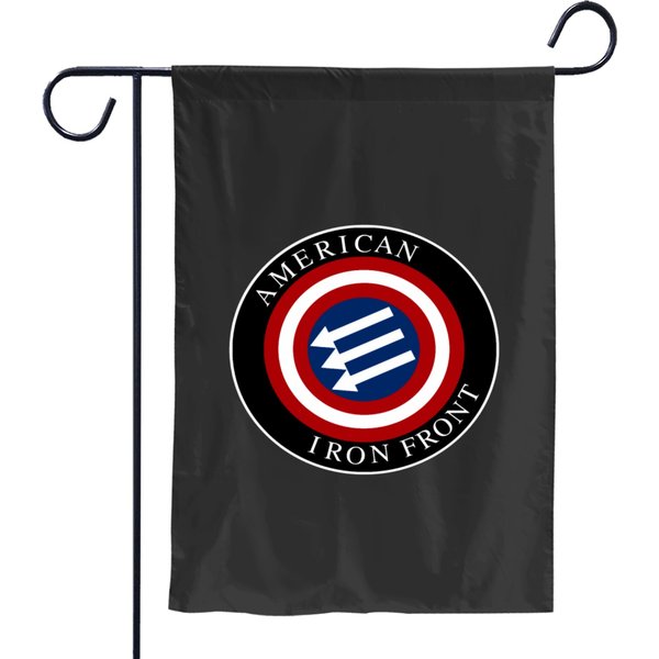 American Iron Front Large Emblem Shirt Garden Flags