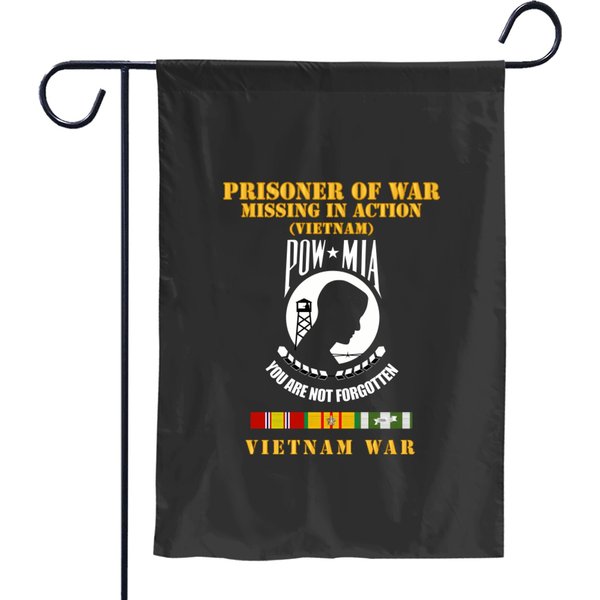 Pow Mia Vietnam W Vn Svc Garden Flags-image