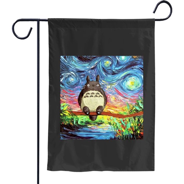 My Neighbor Totoro Starry Night Garden Flag-image