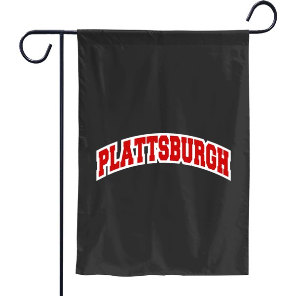 Plattsburgh New York Varsity Style Vintagess Garden Flags-image