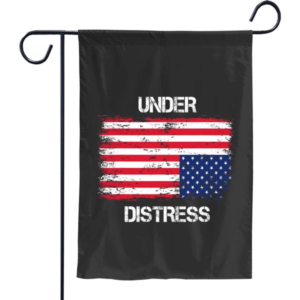 Under Distress Upside Down Us Flag Garden Flags-image