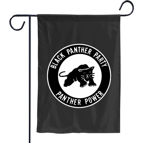 Black Pantherr Party Logo Garden Flags-image