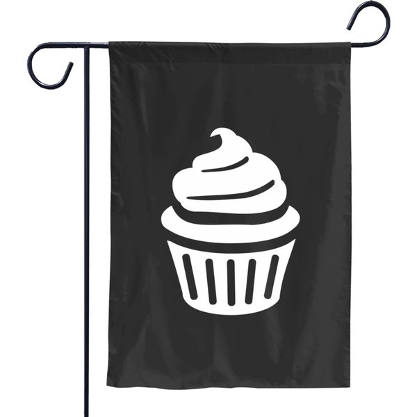 Cupcake Symbol Pullover Garden Flags-image