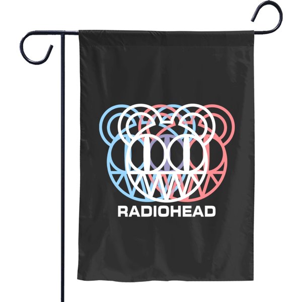 Radiohead Logo Dizzy Glitch - Radiohead - Garden Flags-image