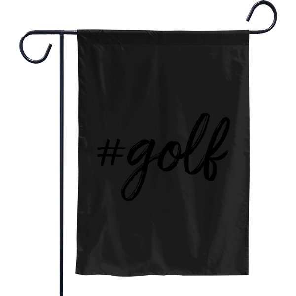 Golf Hashtag Garden Flags