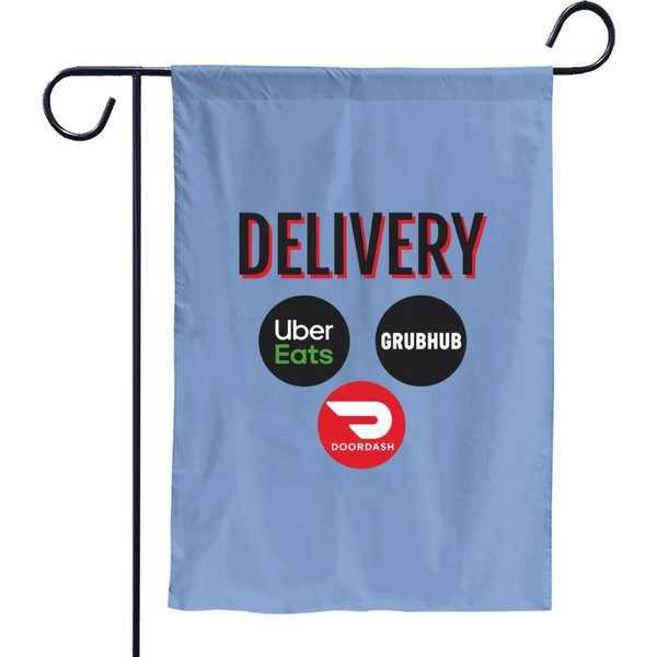 Delivery Uber Eats / Doordash / Grubhub Garden Flags-image