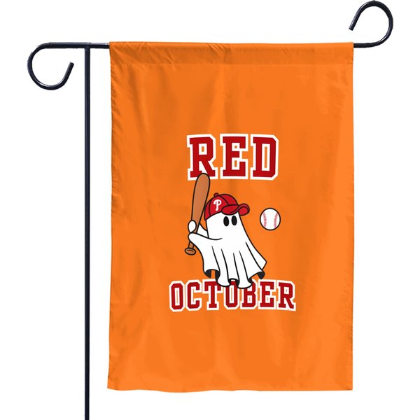 Red October Garden Flags Womens Mens-image