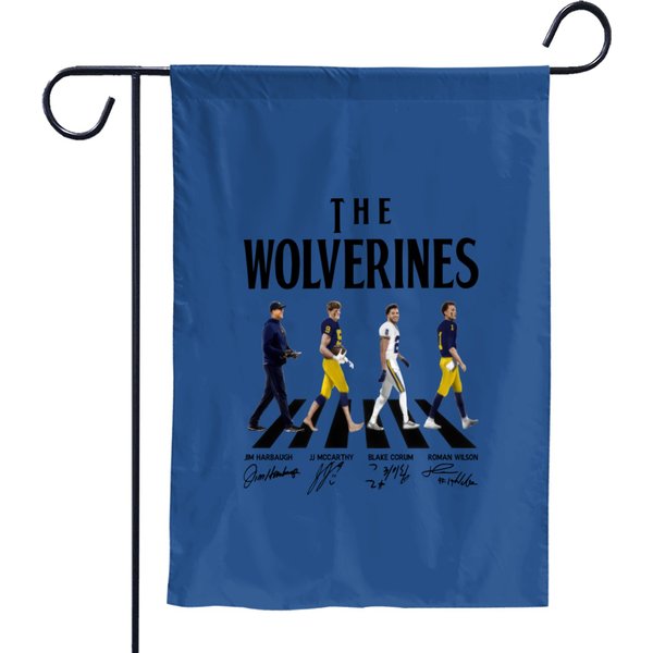 Michigan Wolverines Abbey Road Garden Flag