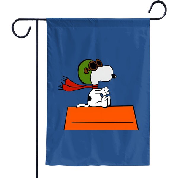 Snoopy Pilot Garden Flags-image