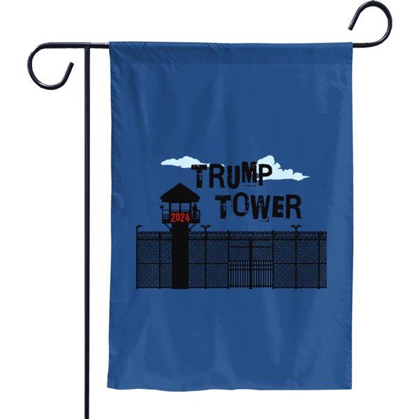 Anti-Trump Garden Flag: Trump 2024 Prison-image