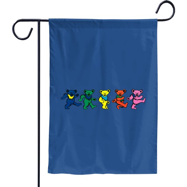 Grateful Dancing Deads Bears Garden Flags-image