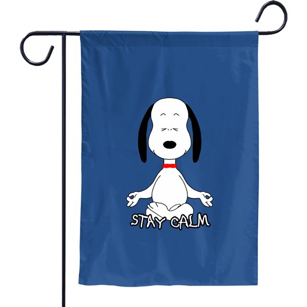 Stay Calm With Snoopy - Snoopy - Garden Flags-image