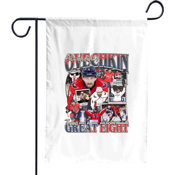 Vintage 90S Graphic Style Alexander Ovechkin Garden Flags, Alexander Ovechkin Garden Flags-image