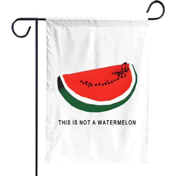 Watermelon Garden Flags, Palestine Watermelon Garden Flags, This Is Not A Watermelon'-image