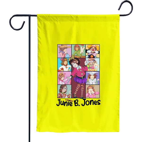 Junie B Teacher Garden Flags, Junie B Jones Children's Book Garden Flags