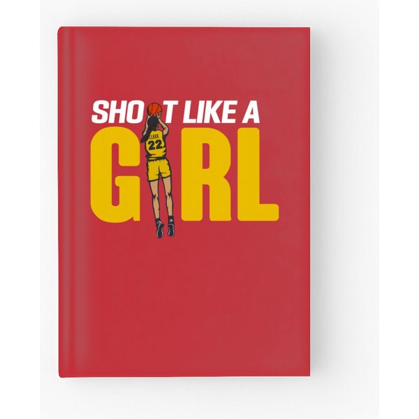Shoot Like A Girl Hardcover Journal, Caitlin Clark 22 Classic Hardcover Journal