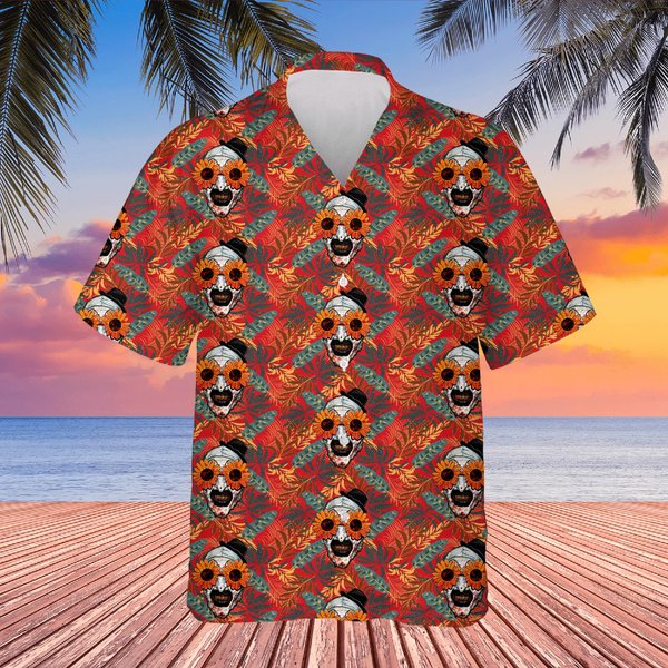 Art The Clown Terrifier 2 Sunflower Sunglasses Classic Hawaiians-image