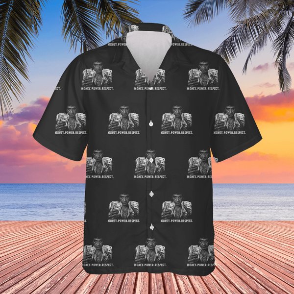 Scarface Money Power Respect Scar Face Men's Hawaiians Hawaiians-image