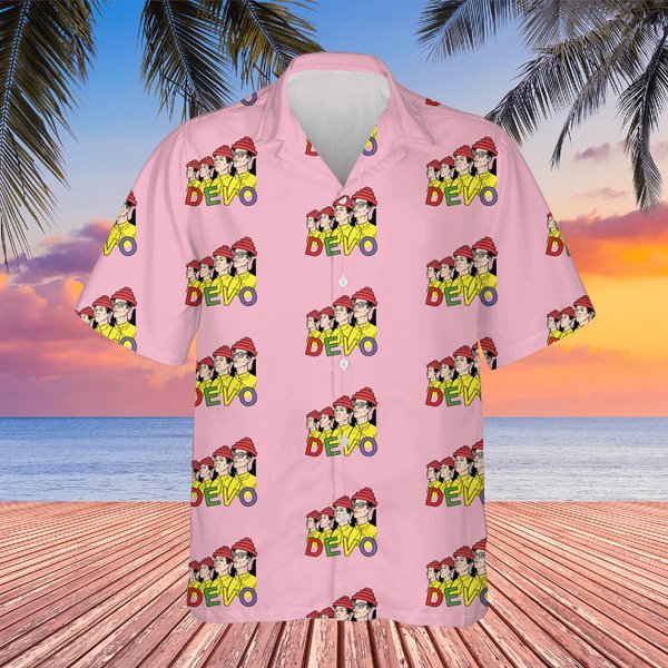 Devo Cartoon Band Graphic Hawaiians-image