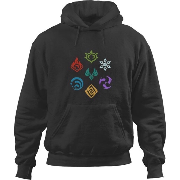 Genshin Impact All Elements Hoodies-image
