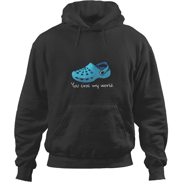 You Croc My World, Ss Croc, Light Blue Hoodies-image