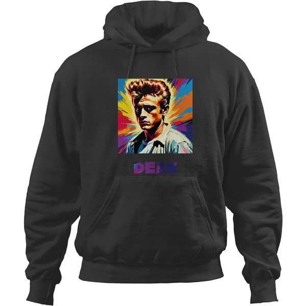 James Dean Rebel Without A Cause Digital Portrait On A Trippy Pop Art Background Sticker Hoodies-image