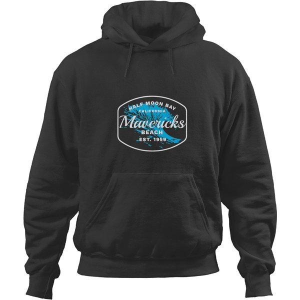 Surf Life Half Moon Bay Mavericks Beach Surfing Gift Travel Hoodies-image