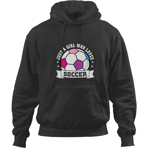 Girl Loves Soccer Apparel Soccer Player Hoodies-image