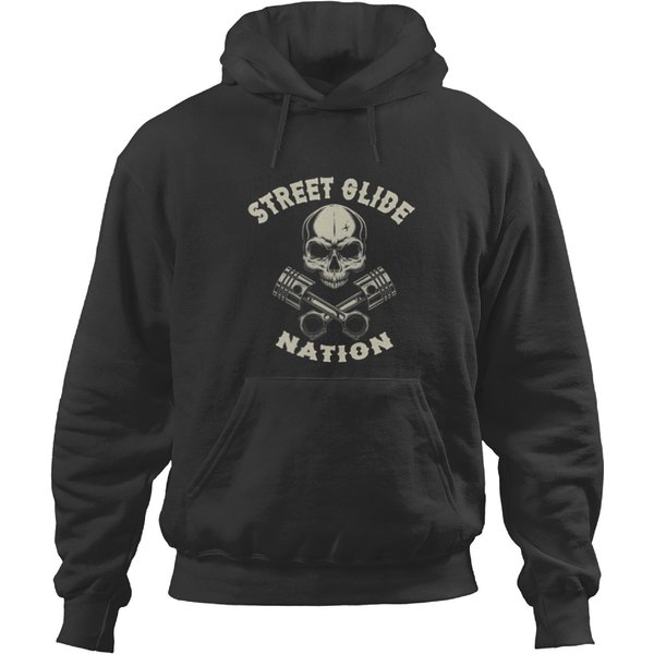 Twosided Print Street Glide Nation Motorcycle Motorcyclists Hoodies-image