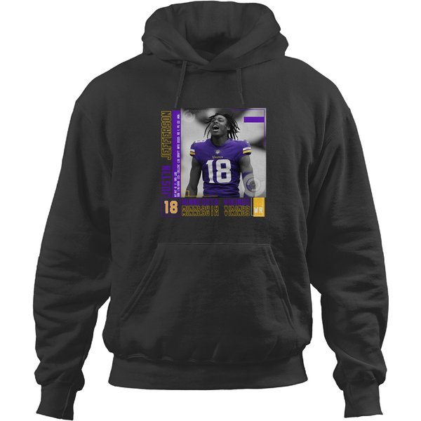 Justin Jefferson Paper Poster Hoodies-image