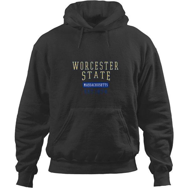 Worcester State University Lancers Founded Date Hoodies-image