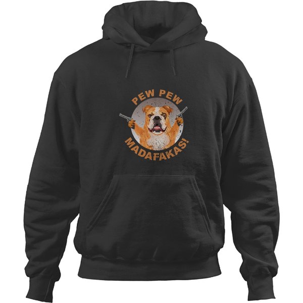 Frenchie Dog Pew Pew Madafakas French Bulldog Funny Gamer Gift 608 French Bulldog Hoodies