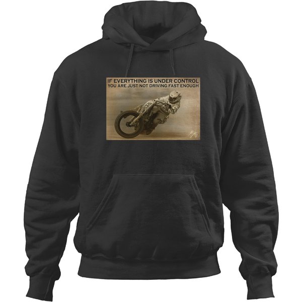Racing Rider Nicky Hayden Flat Track If Everything Is Under Control Canvas Hoodies-image