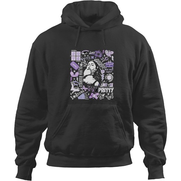 Olivia Rodrigo Guts Hoodies, Olivia 2023 Album Track List Hoodies