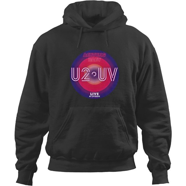 U2 Uv Hoodies, U2 2023 Tour Las Vegas Live At Sphere Hoodies-image