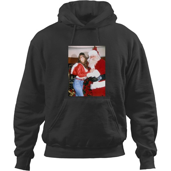 Mariah Carey & Santa Claus Unisex Hoodies, Christmas