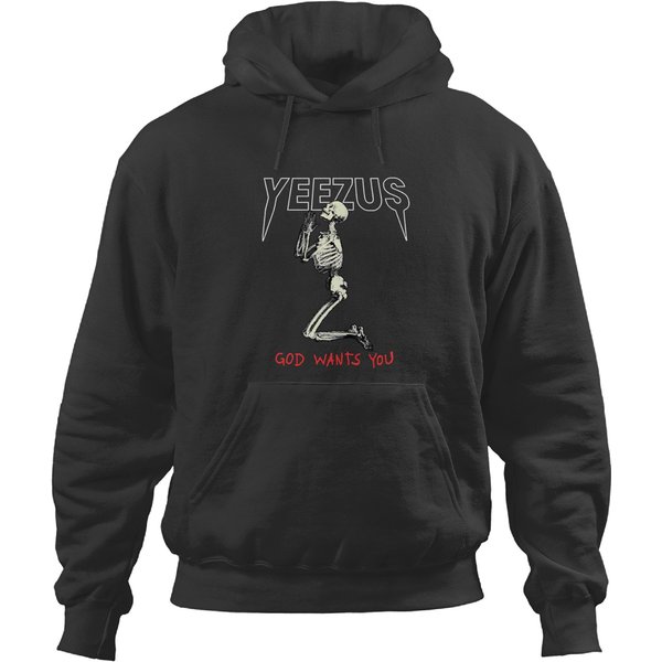 Yeezus God Wants You - Unisex Men Hoodies-image