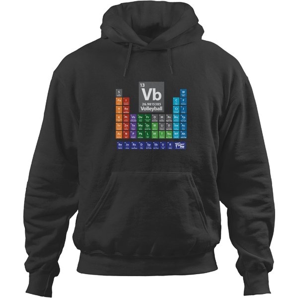 Periodic Table Of Volleyball Gift Hoodies Hoodies