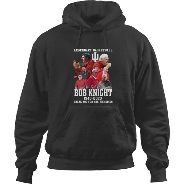 Legendary Basketball Bob Knight 1940-2023 Thank You Hoodies-image