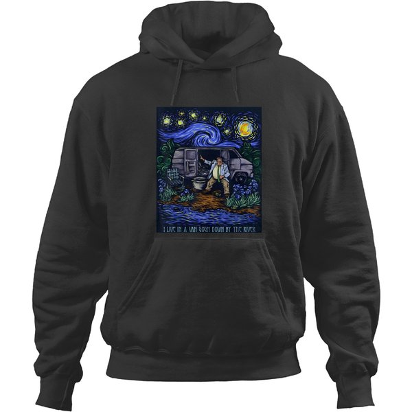 I Live In A Van Gogh Down By The River T Hoodies-image