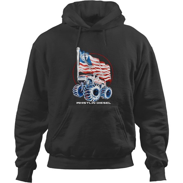 Whistlin Diesel American Flag Hoodies-image