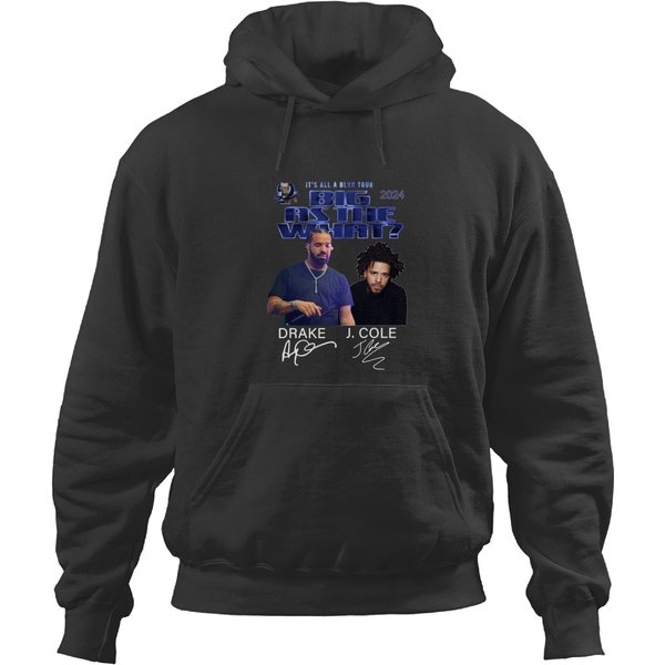Drake And J. Cole It’S All A Blur Music Tour 2024 Signatures Hoodies-image