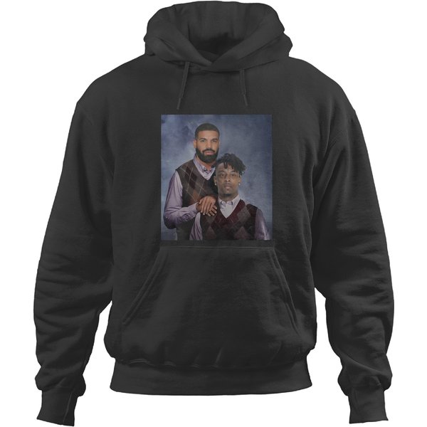 Drake 21 Savage Rap Music Hoodies, Funny Hoodies Christmas Gift Music Tour Day Unisex-image