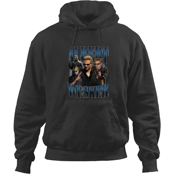 Limited Albert Wesker Vintage Hoodies, Resident Evil Graphic Hoodies-image