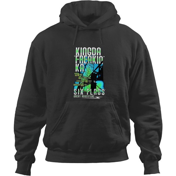 Vintage Y2k Six Flags Kingda Freakin Ka Hoodies