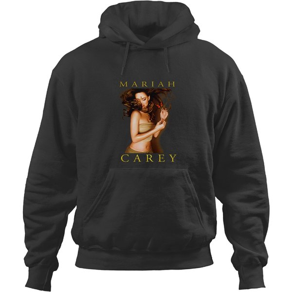 New Mariah Carey Butterfly Black Cotton Unisex All Size Hoodies-image