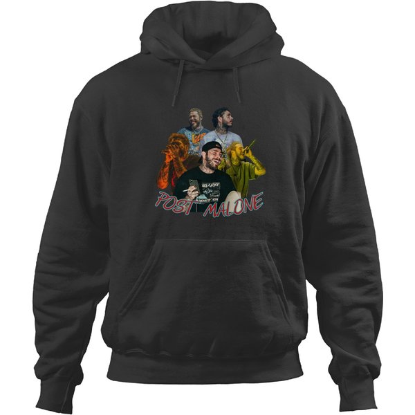 Kids Post Malone Vintage Style Bootleg Graphic Hoodies-image