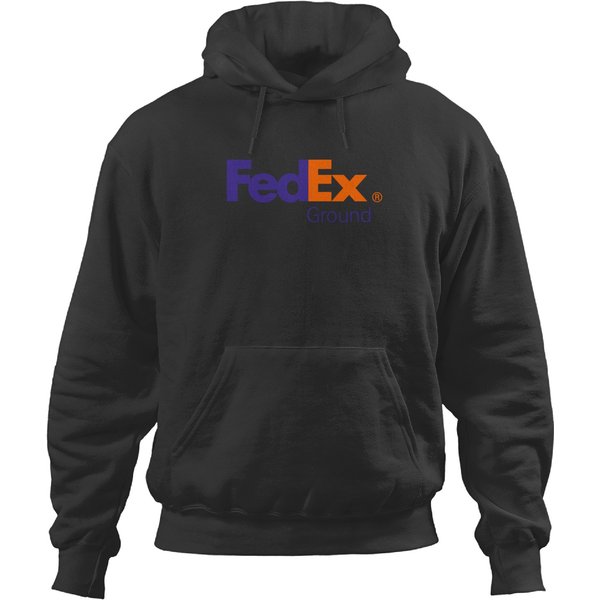 Fedex Ground Logo 100% Cotton S-6Xl Hoodies Unisex Short Sleeve Black Hoodies-image