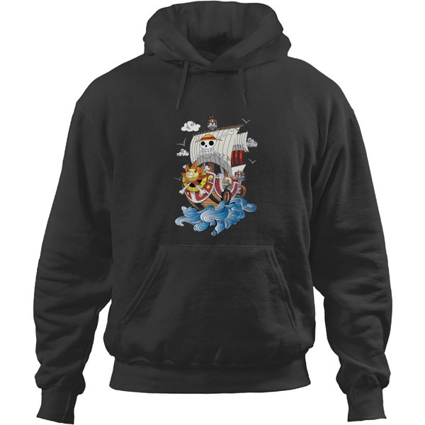One Piece Hoodies, One Piece Thousand Sunny Hoodies-image