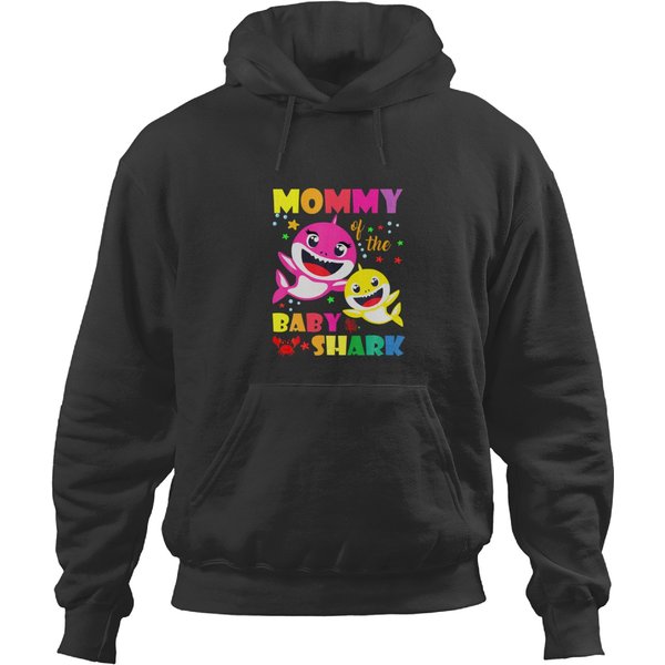 Mommy Of The Baby Shark Birthday Mommy Shark Hoodies